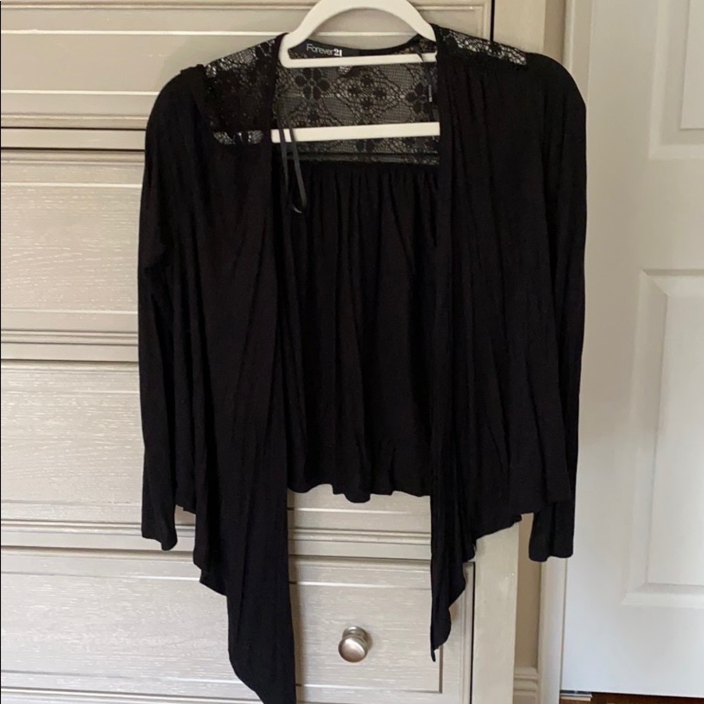 Forever 21 black cardigan